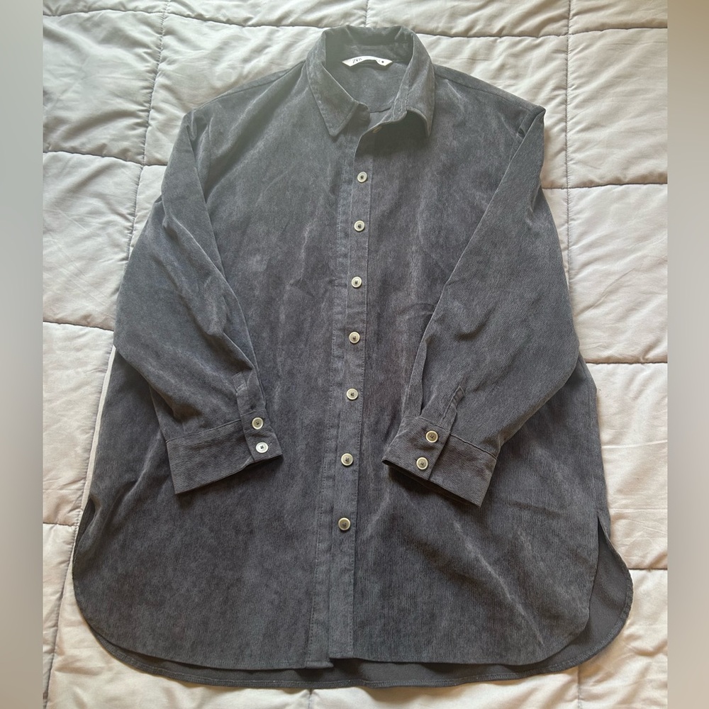 Zara Corduroy Button Up